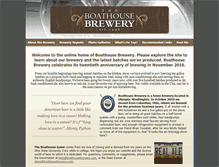 Tablet Screenshot of boathousebrewery.com